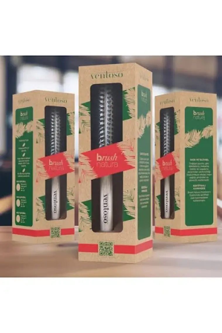 Ventoso Brush Natura No:5 Ahşap Fön Fırçası
