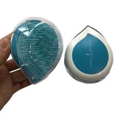 Lom1247 Compact Detangling Brush To Go - Çanta Tipi Kapaklı Saç Açma Tarama Fırçası – Blue White
