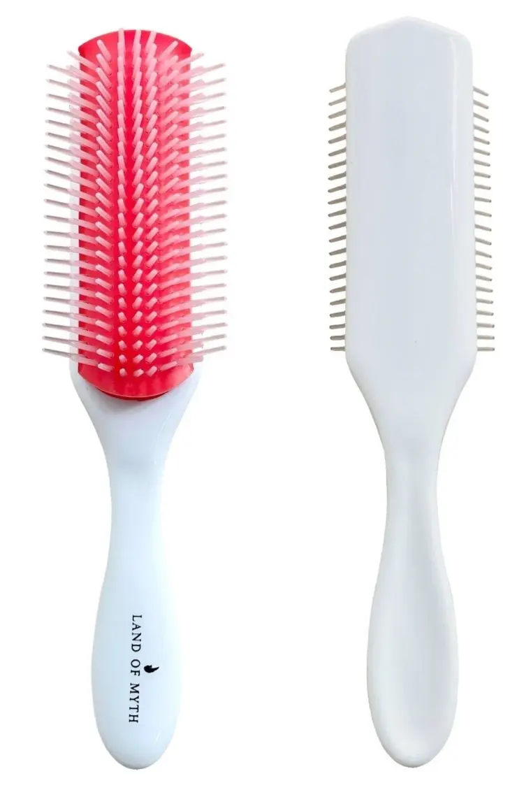 Land Of Myth  Styling Brush 9 Sıra Şekillendirme Fırçası- Kıvırcık Kız Metodu Fırçası - Beyaz