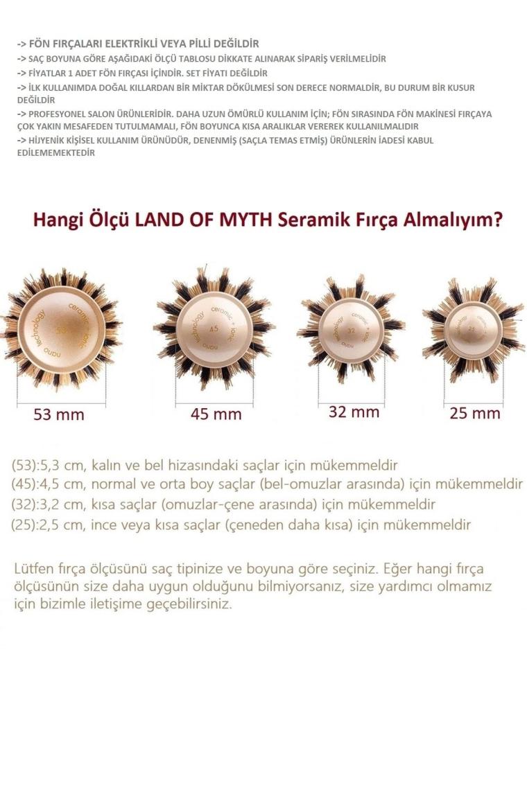 45 Mm - Lom1313 Extra Uzun Gövde Salon Tipi Nano Teknoloji Seramik + Iyonik Termal Fön Saç Fırçası
