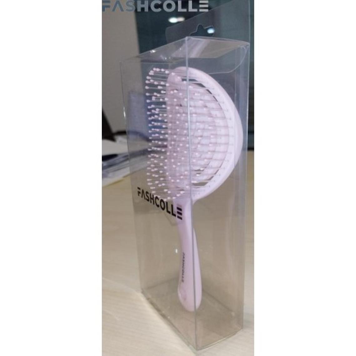 Fashcolle Pembe Üç Boyutlu Oval Saç Fırçası Tek Parça Plastik, Günlük Saç Bakımı için Dolaşmayı Önleyici