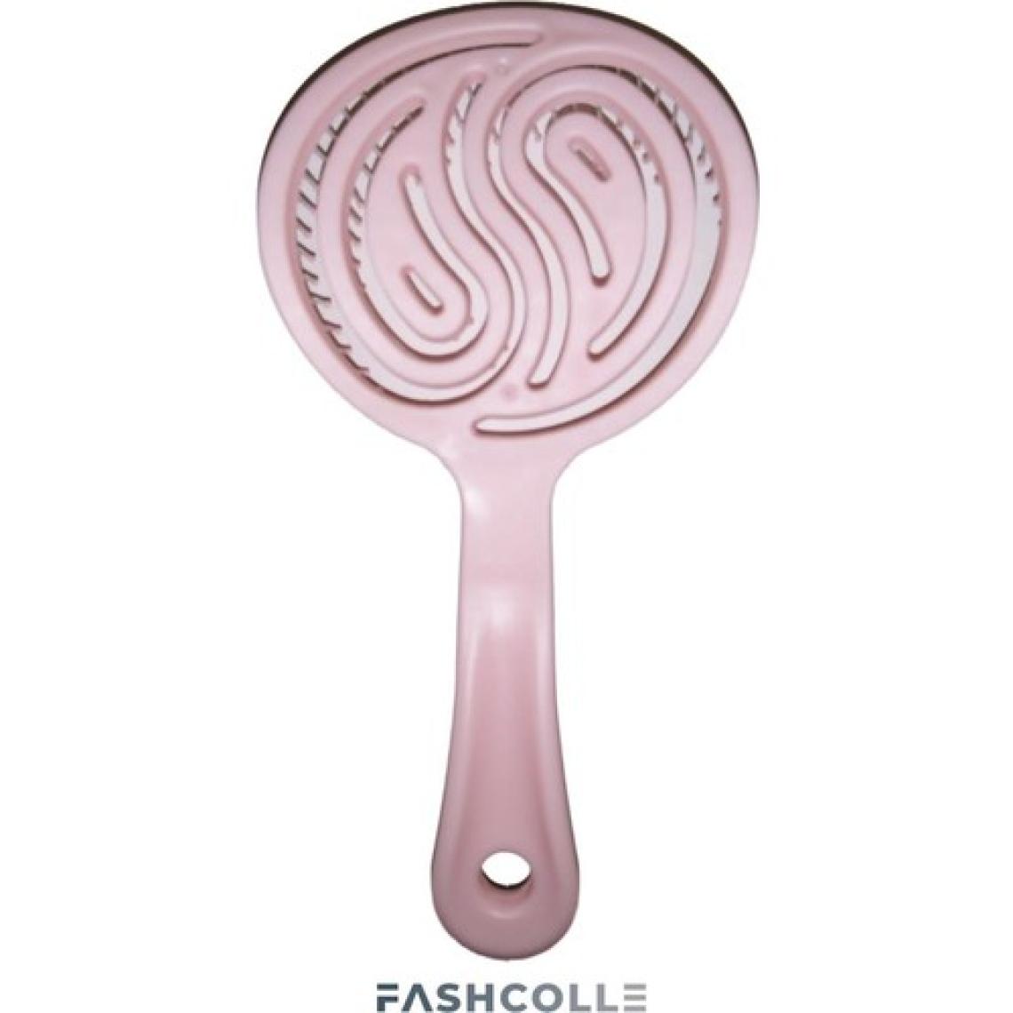 Fashcolle Pembe Üç Boyutlu Oval Saç Fırçası Tek Parça Plastik, Günlük Saç Bakımı için Dolaşmayı Önleyici