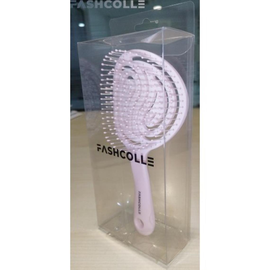 Fashcolle Pembe Üç Boyutlu Oval Saç Fırçası Tek Parça Plastik, Günlük Saç Bakımı için Dolaşmayı Önleyici