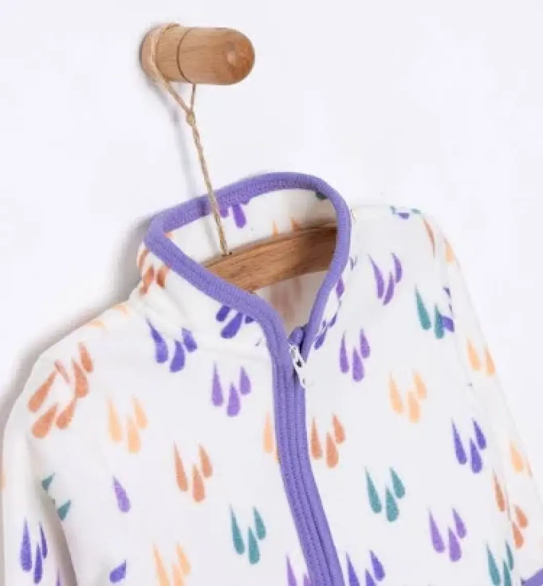 HelloBaby HelloBaby Basic Metraj Baskılı Polar Hırka Kız Bebek