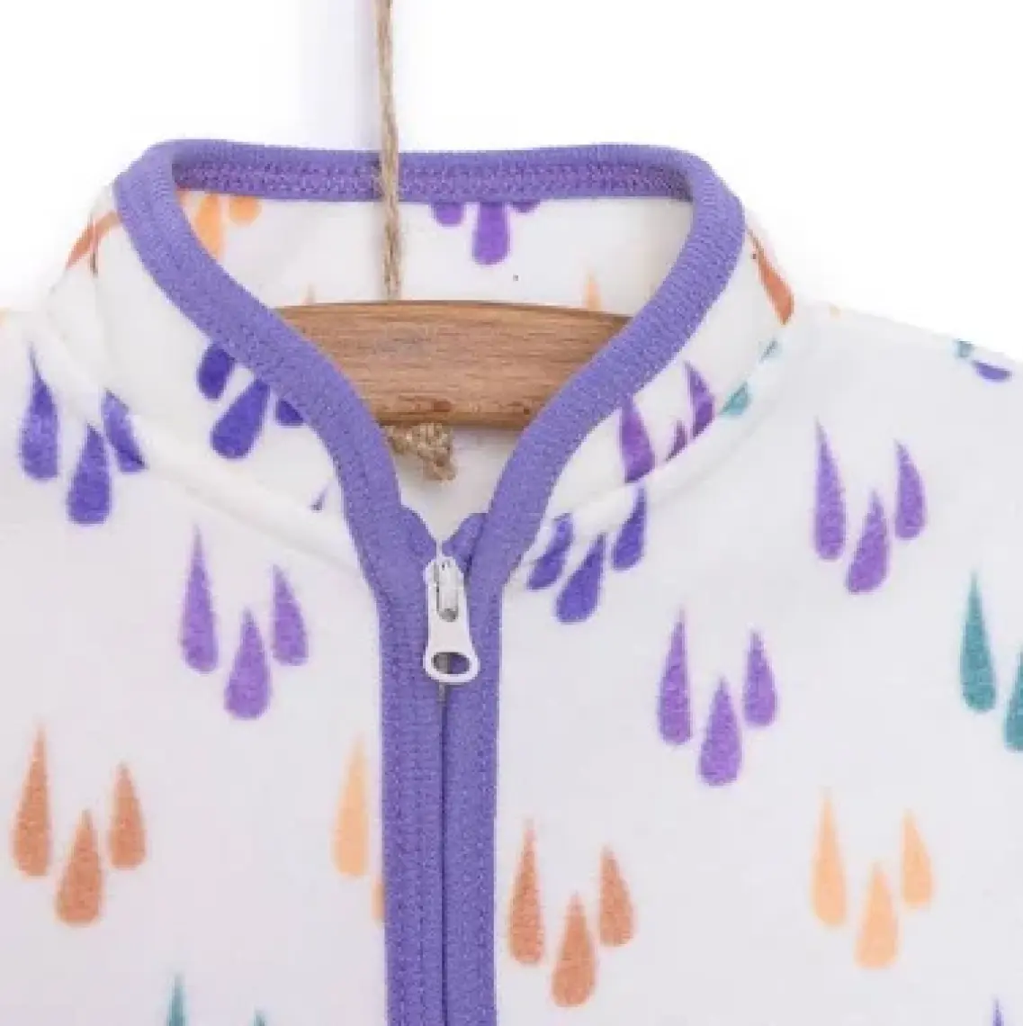 HelloBaby HelloBaby Basic Metraj Baskılı Polar Hırka Kız Bebek