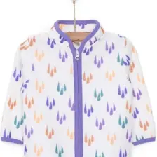 HelloBaby HelloBaby Basic Metraj Baskılı Polar Hırka Kız Bebek
