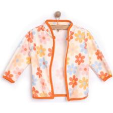 HelloBaby Basic Metraj Baskılı Polar Hırka Kız Bebek