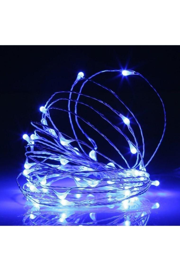 Peri Led 5 Metre Pilli Mavi Renk Dekoratif Aydınlatma
