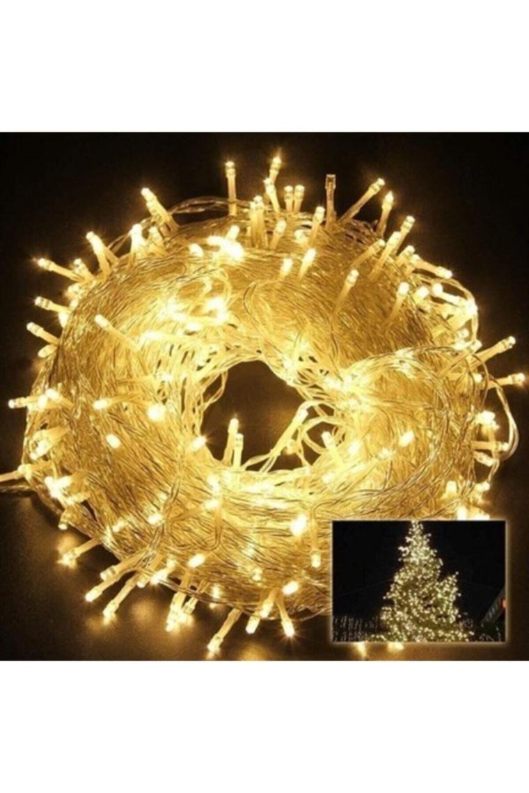 100 Ledli 10m Gün ışığı 8 Farklı Fonksiyonlu Fişli Led, Dekor Lambası