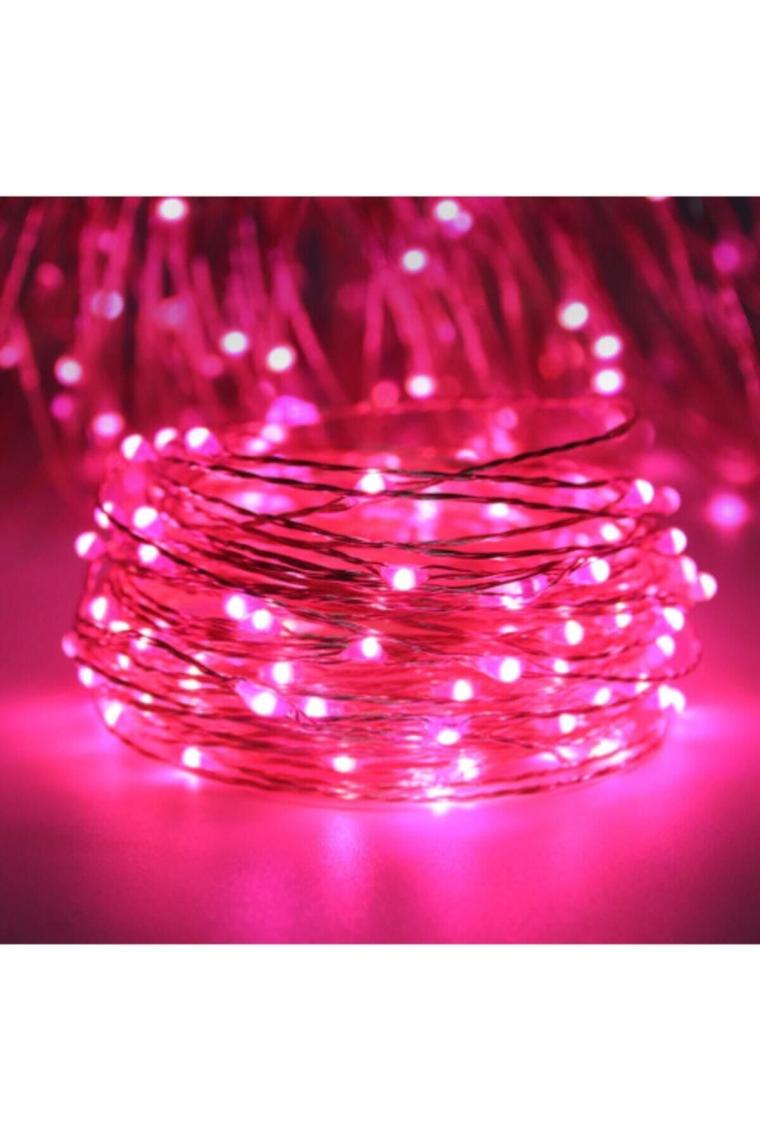 Peri Led 10 Metre Pilli Pembe Renk Dekoratif Aydınlatma