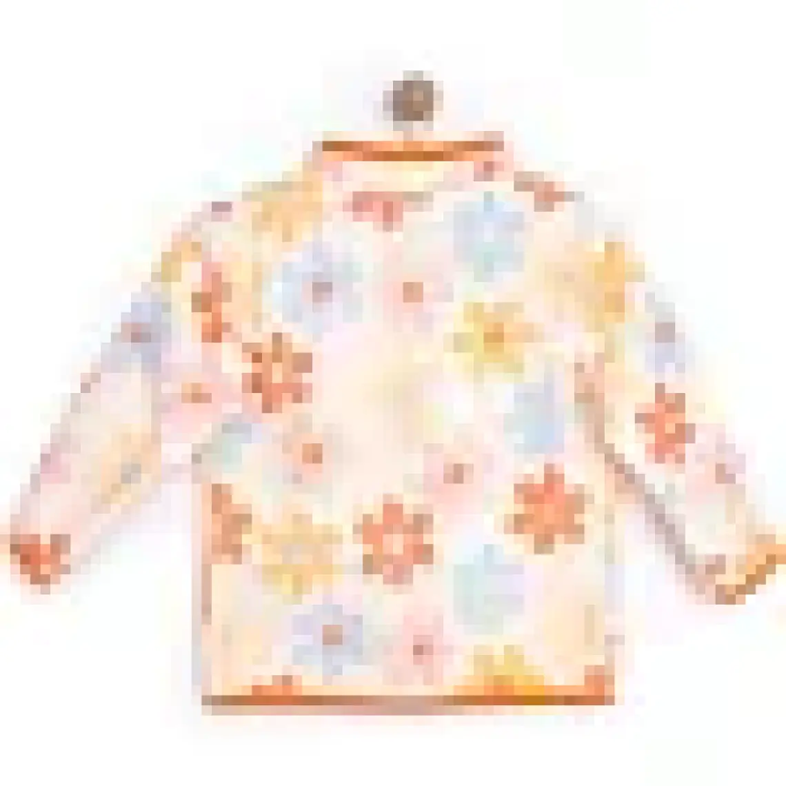 HelloBaby Basic Metraj Baskılı Polar Hırka Kız Bebek