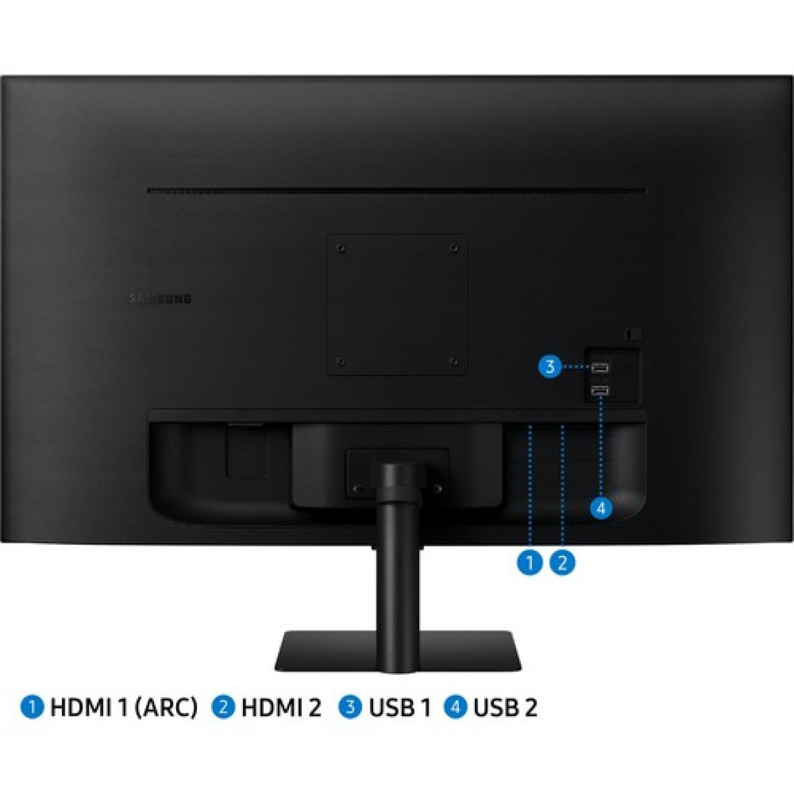 Samsung M5 LS27CM500EUXUF 27" 4ms Full HD LED Monitör Siyah