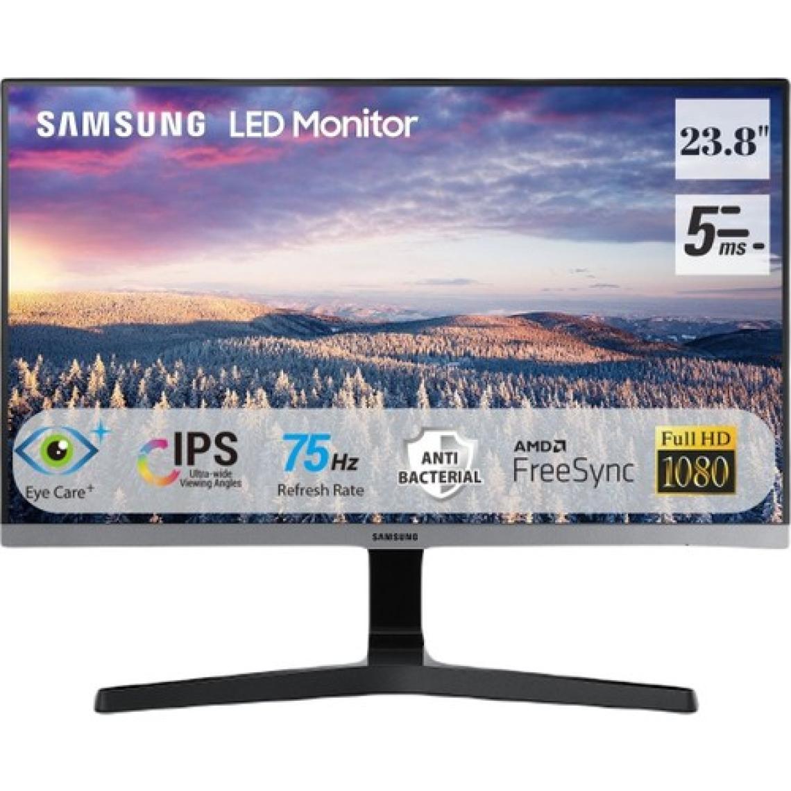 Samsung 23.8" 75Hz 5ms (HDMI+VGA) FHD IPS Monitör LS24R350FZRXUF