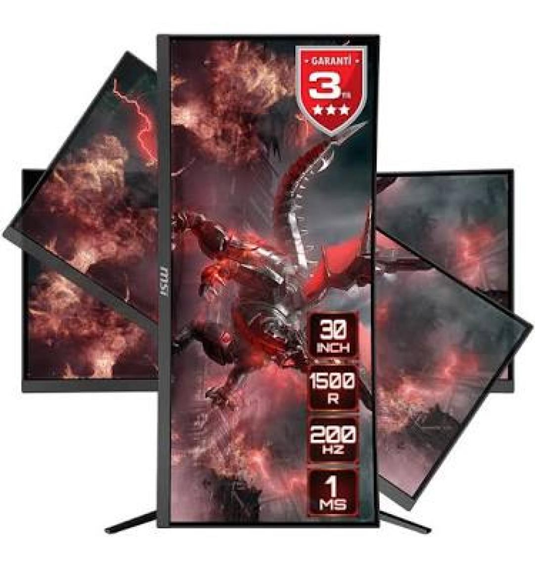 MSI Optix MAG301CR2 29.5” 1ms 200Hz FreeSync Premium VA WFHD Curved Gaming (Oyuncu) Monitör