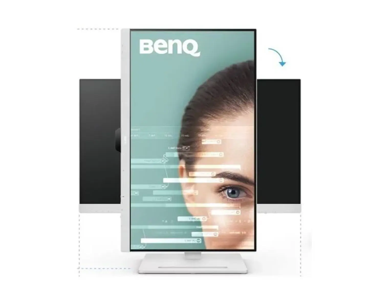 BenQ GW2790QT 27'' IPS 2K QHD 75hz HDMI USB-C 3xUSB 3.2 2xDP Daisy Chain Pivot Eye Care Beyaz Monitör
