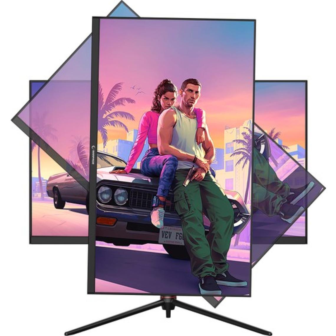 Rampage Glacier GL27R180Q 27 180Hz 1ms Auo IPS Qhd 2k Adaptivesync Rgb Pivot Siyah Flat Oyuncu Monitörü