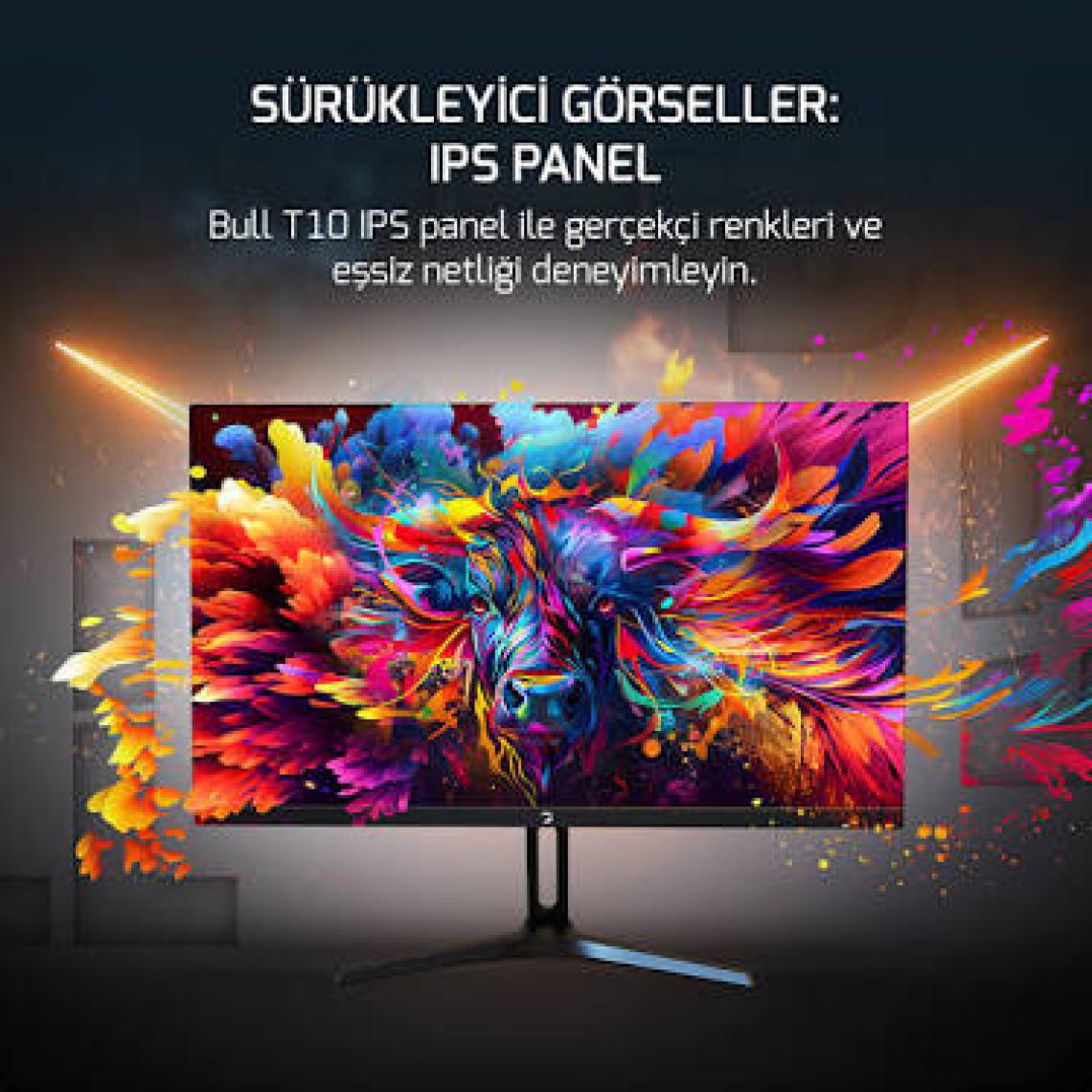 Gamepower 24'' Bull T10 Flat IPS 200Hz 0.5ms Gaming Monitör