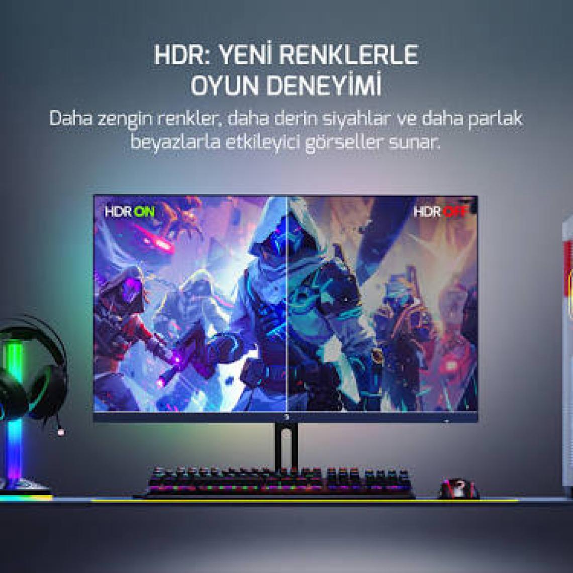Gamepower 24'' Bull T10 Flat IPS 200Hz 0.5ms Gaming Monitör