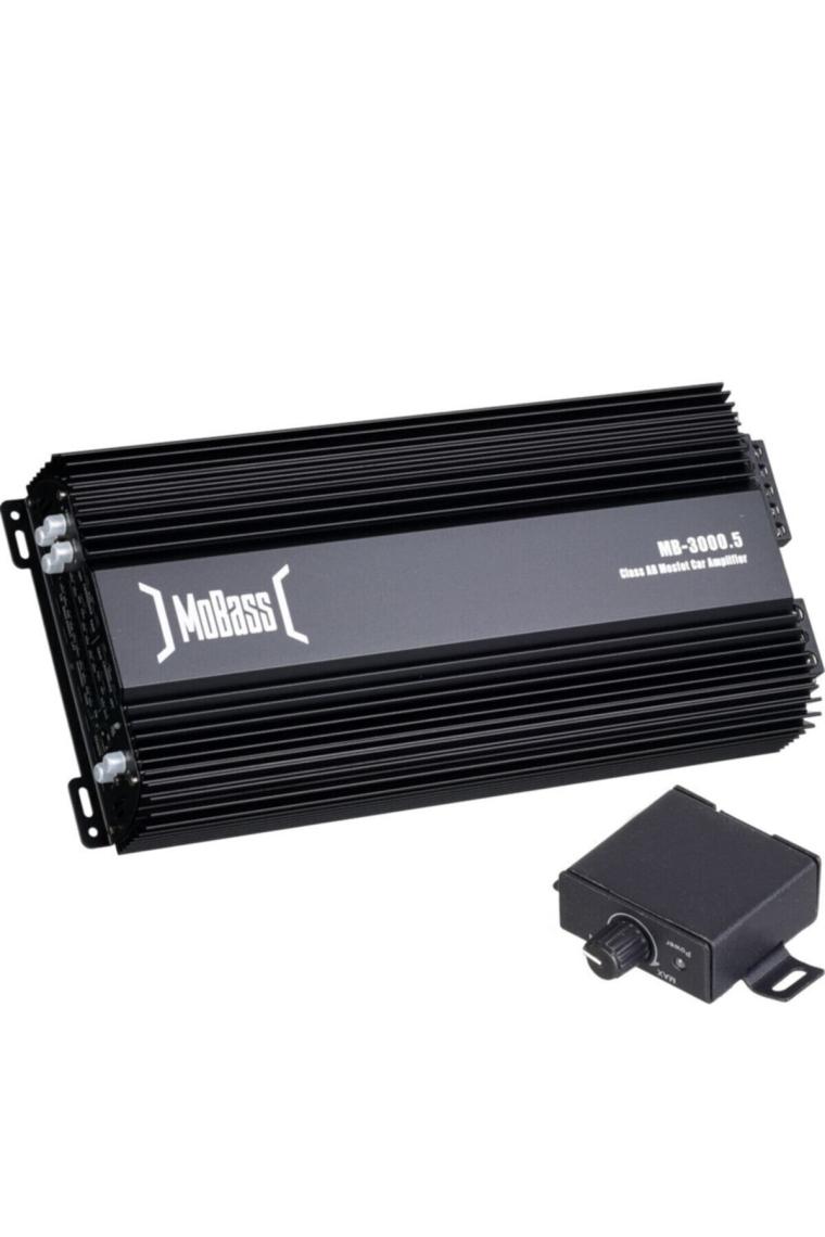 5 Kanal 130wx4ch 350w Rms Bass Kontrollü Oto Amfi Mb-3000.5 Mobas Mb 3000 Anfi