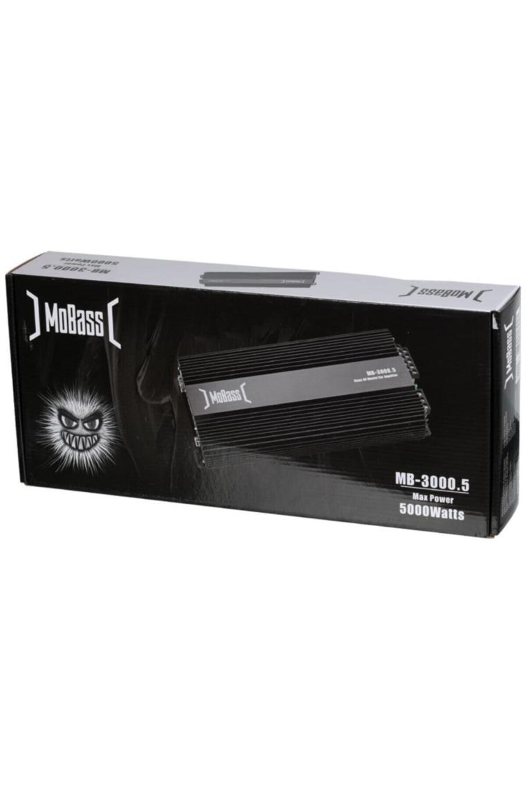 5 Kanal 130wx4ch 350w Rms Bass Kontrollü Oto Amfi Mb-3000.5 Mobas Mb 3000 Anfi