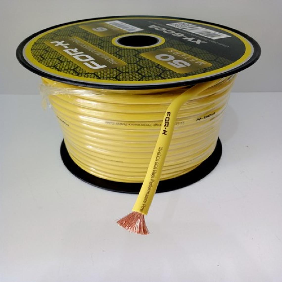 For-x Amfi Tesisat Güç Kablosu 6ga - For-X Xy-6 Cca Oto Anfi 6ga Power Kablosu 1 Metre
