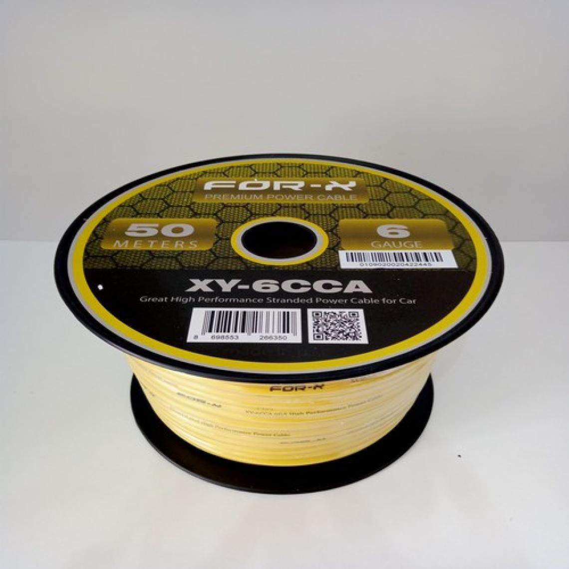 For-x Amfi Tesisat Güç Kablosu 6ga - For-X Xy-6 Cca Oto Anfi 6ga Power Kablosu 1 Metre