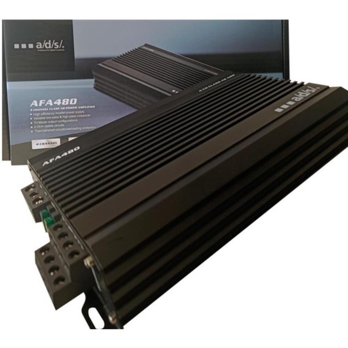 Ads 5000W 4X80 Rms 4 kanal Profesyonel Oto Amfi + 24 Ay Garantili