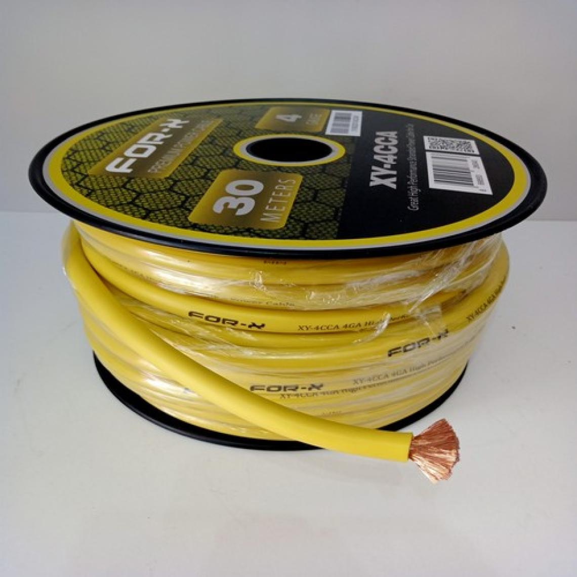 For-x Amfi Tesisat Güç Kablosu 4ga - For-X Xy-4 Cca Oto Anfi 4ga Power Kablosu - 1 Metre