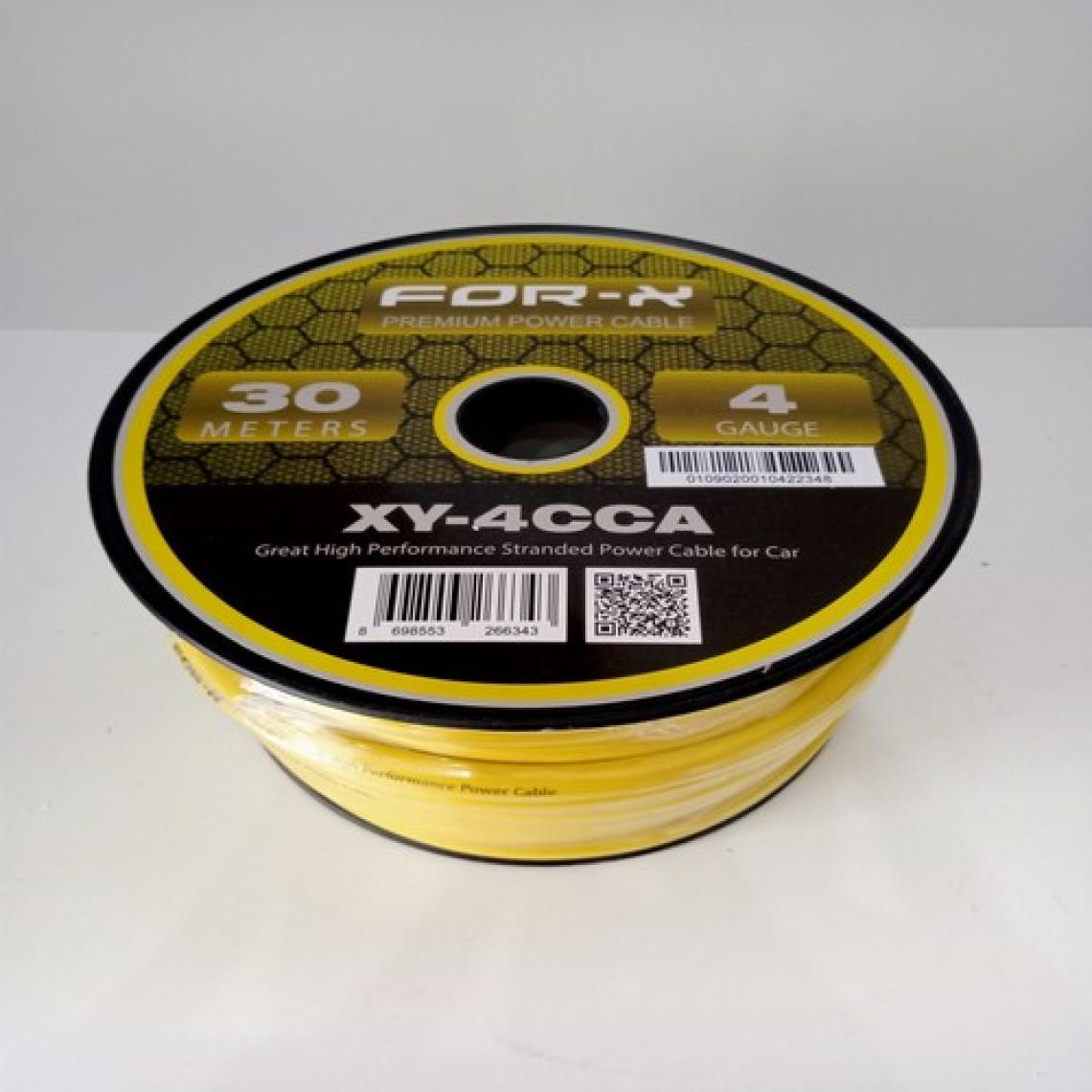 For-x Amfi Tesisat Güç Kablosu 4ga - For-X Xy-4 Cca Oto Anfi 4ga Power Kablosu - 1 Metre