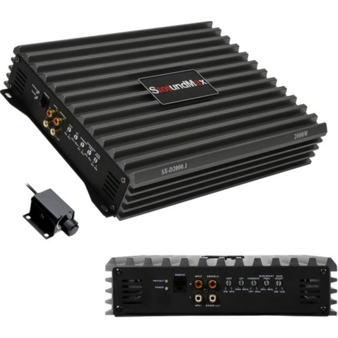Soundmax Oto Anfi 7000W 1 Kanal Mono Bass Control Soundmax SX-2000.1D
