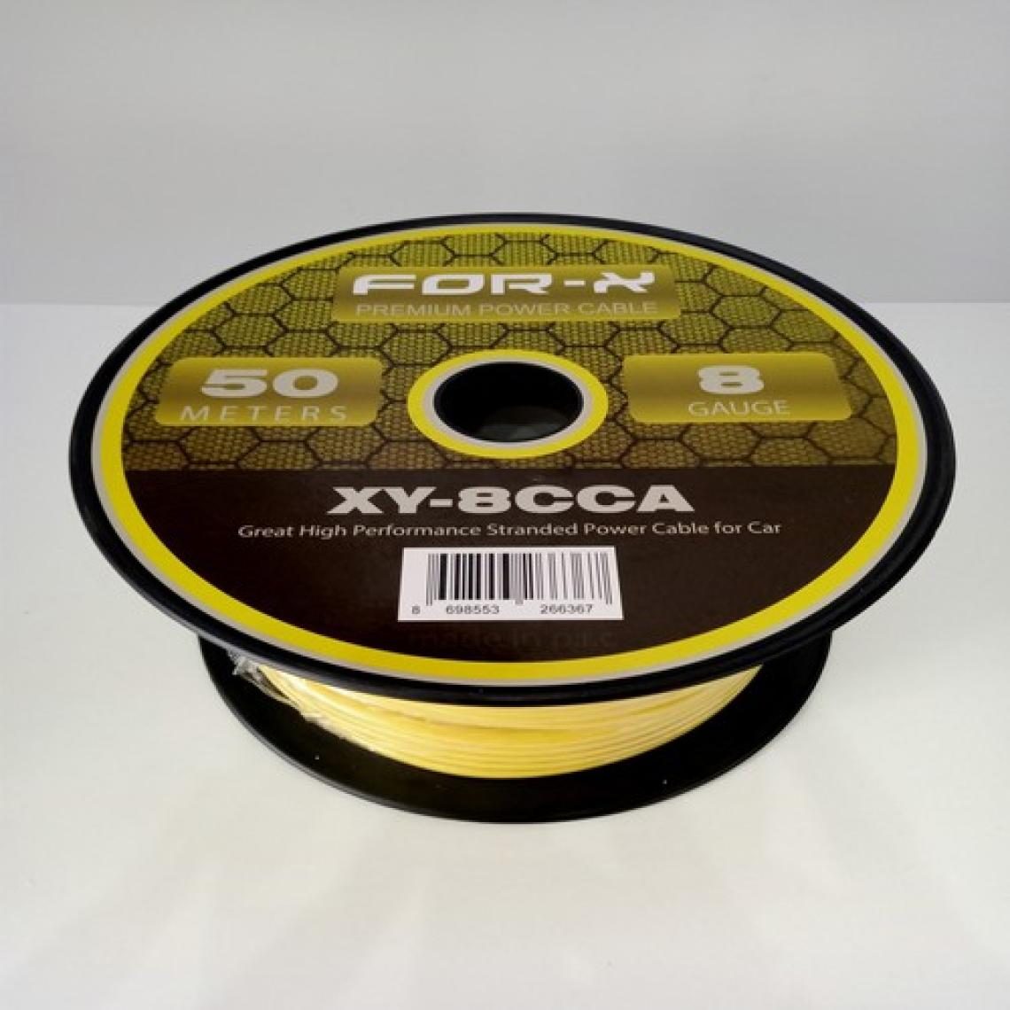 For-x Amfi Tesisat Güç Kablosu 8ga - For-X Xy-8 Cca Oto Anfi 8ga Power Kablosu 1 Metre