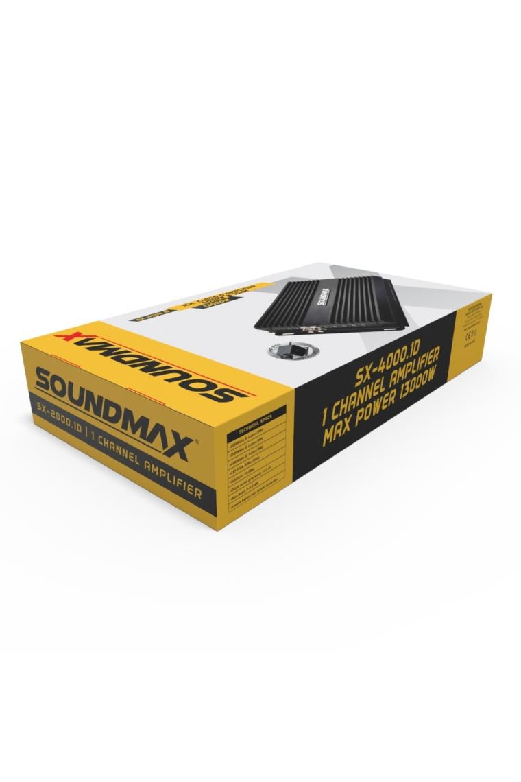 Soundmax SX-4000.1D 13000 Watt Bas Kontrol Aparatlı Anfi
