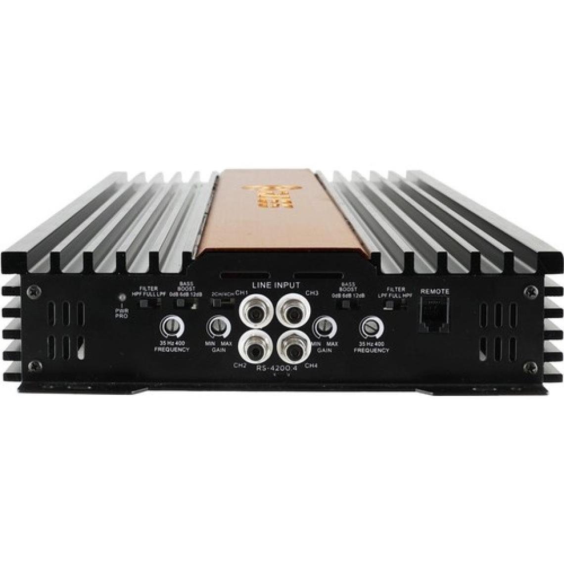 Reiss Audio Reiss  Audio RS-4200.4 Ab 4kanal Efsane Seri Oto Amfi Anfi 4ch-4 Ohm 200W-RMS 4 Ohm Brıdged 2CHX650W