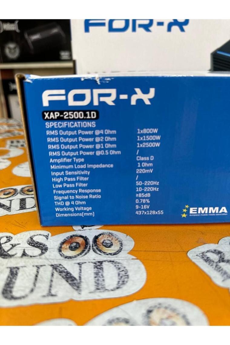 For-X XAP-2500.1 Profesyonel 1X2500RMS Mono Amfi