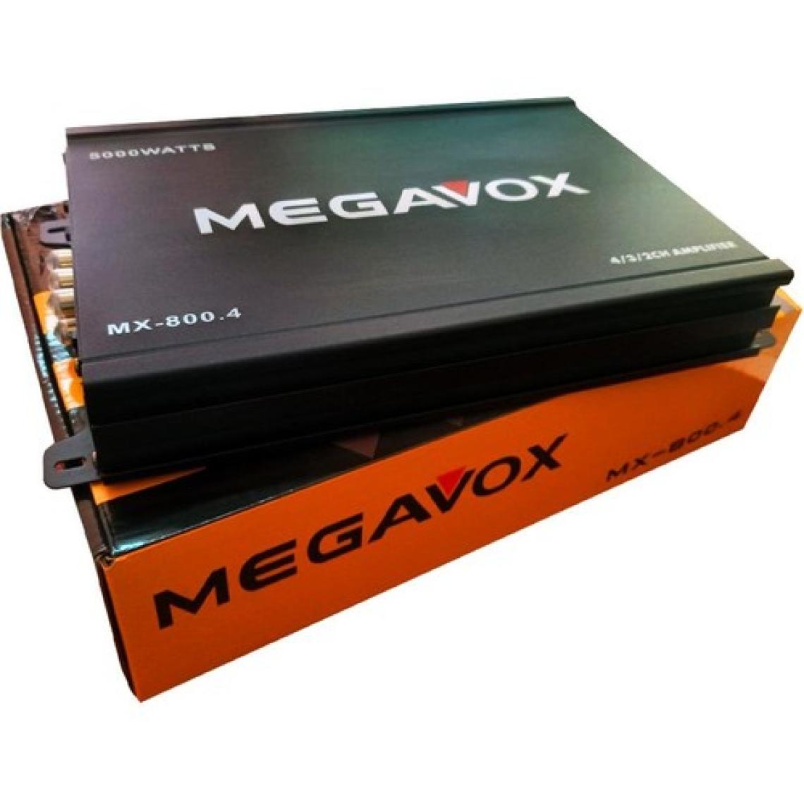 Megavox MX800.4 5000W 4X60W Rms 4 Kanal Oto Amfi