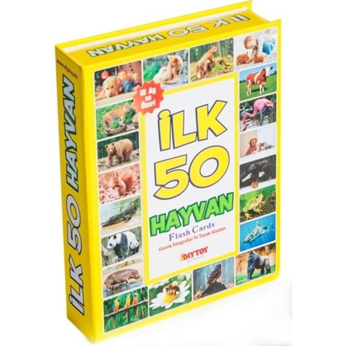 Diy-Toy 4'lü Eğitim Seti (İlk 50 Sözcük + İlk 50 Hayvan + İlk 50 Sebze  Meyve + Bebeğimin İlk Zeka Kartları)