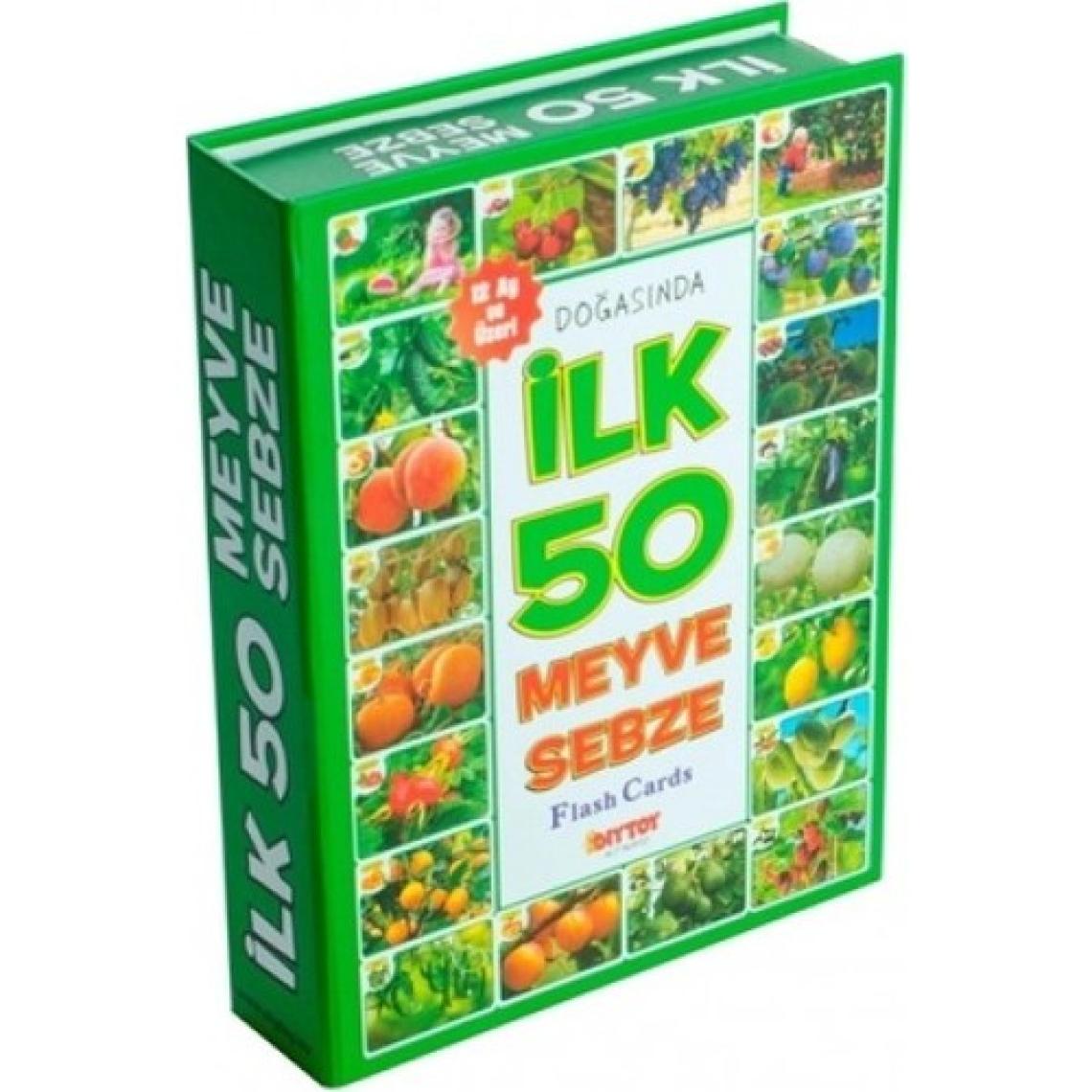 Diy-Toy 4'lü Eğitim Seti (İlk 50 Sözcük + İlk 50 Hayvan + İlk 50 Sebze  Meyve + Bebeğimin İlk Zeka Kartları)