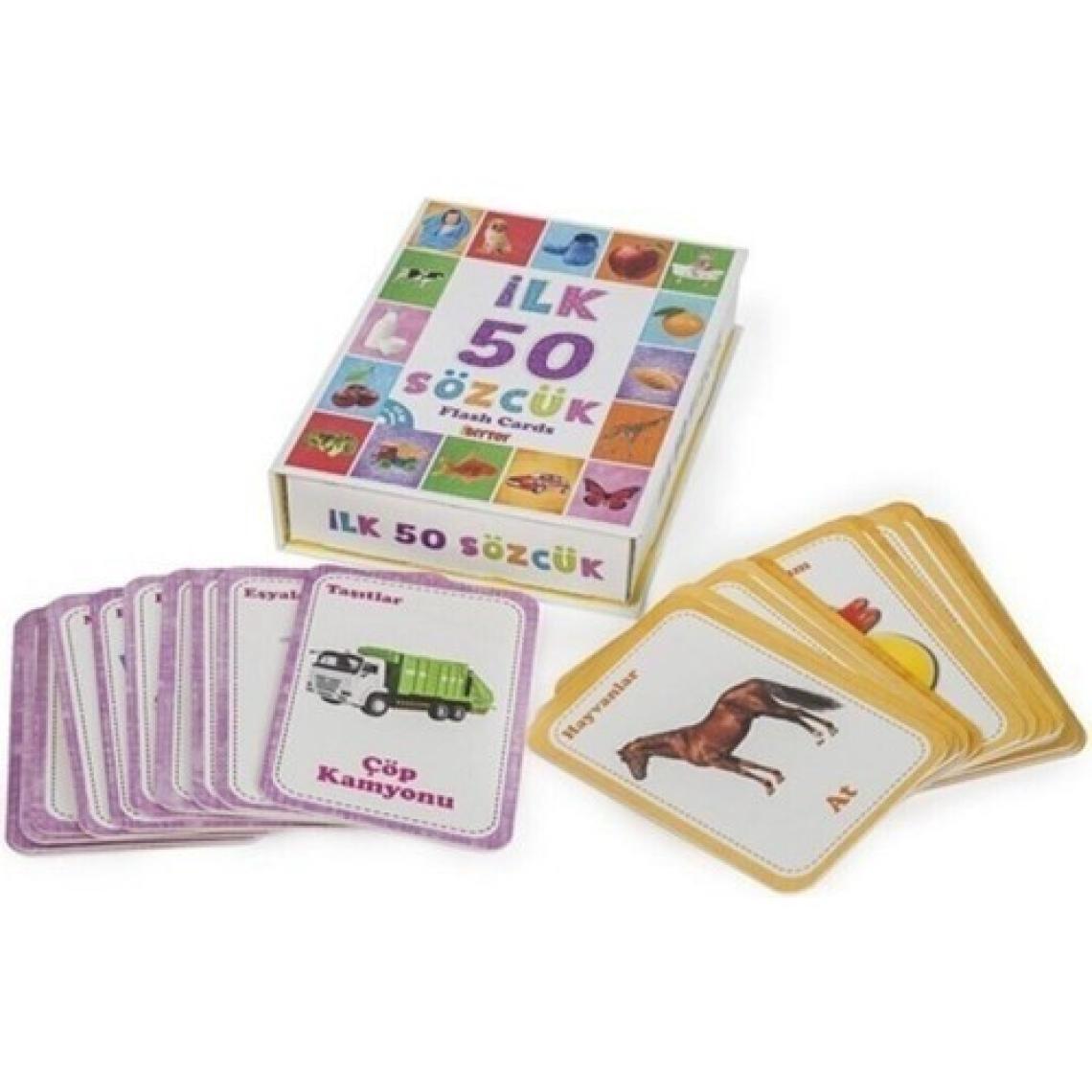 Diy-Toy 4'lü Eğitim Seti (İlk 50 Sözcük + İlk 50 Hayvan + İlk 50 Sebze  Meyve + Bebeğimin İlk Zeka Kartları)