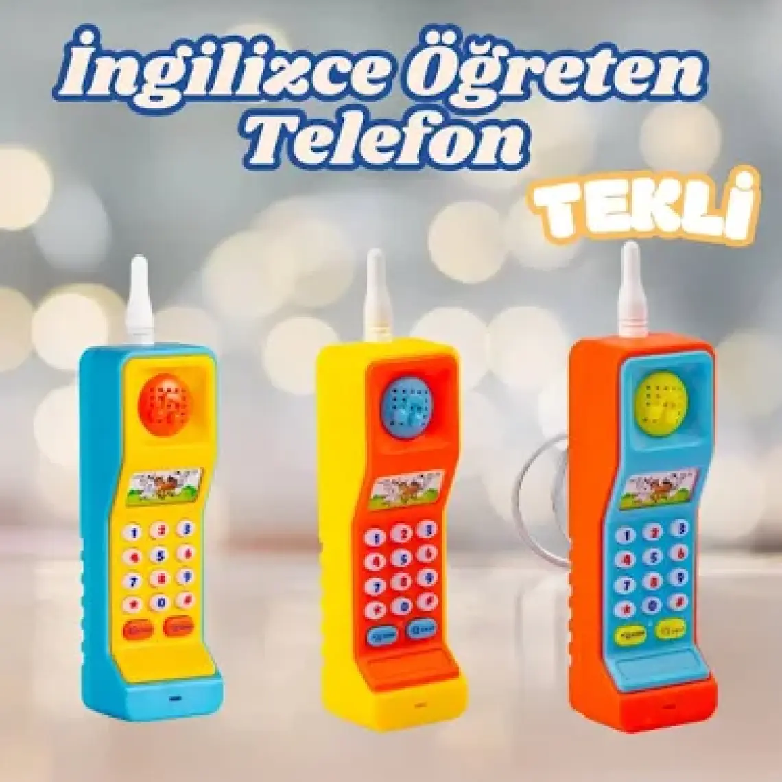 Kayyum Sesli Işıklı Eğitici Telefon