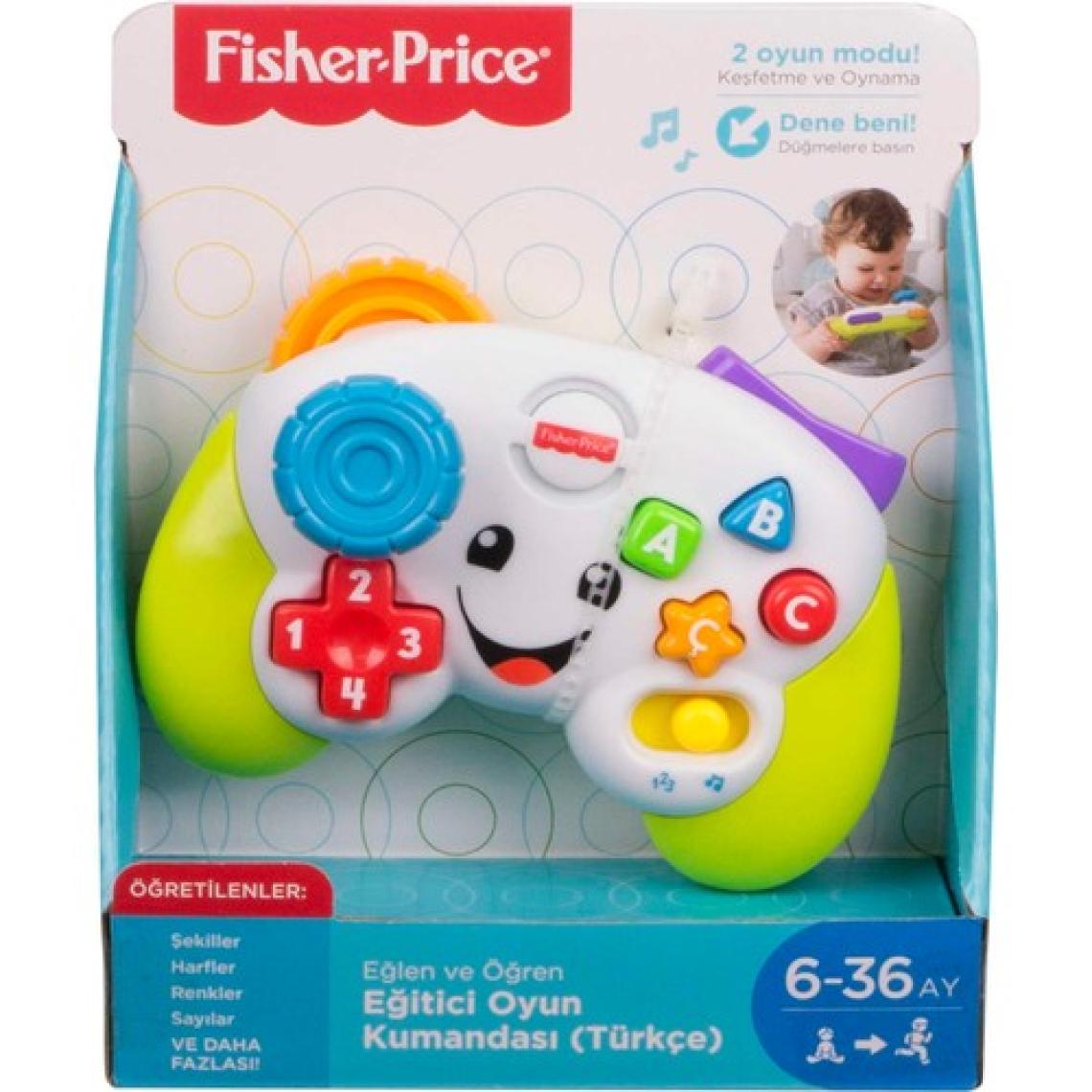 Fisher-Price Eğlen&Öğren Eğitici Oyun Kumandası (Türkçe), 6 - 36 aylık, FWG23