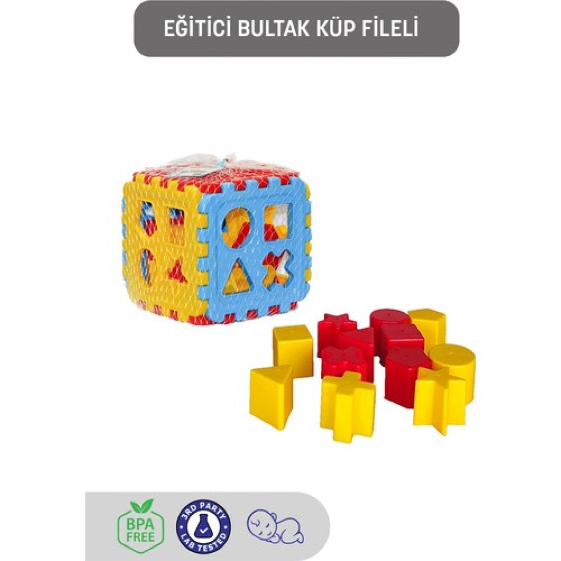 Kiki Eğitici Bul-Tak Küp - Renkli Şekillerle Öğrenme Oyuncağı, 12 Aydan İtibaren Çocuklar İçin