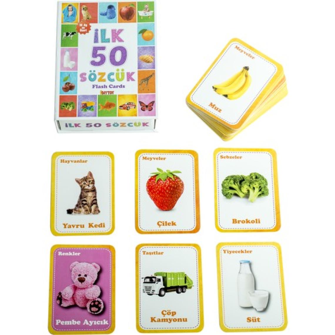 Diytoy 1161 Flash Card İlk 50 Sözcük