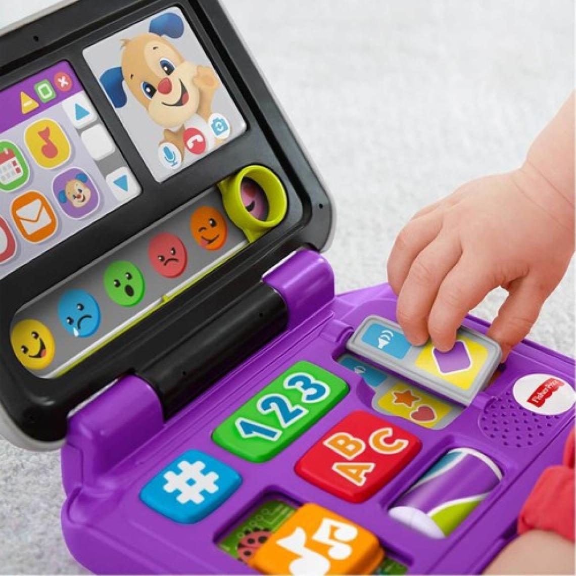 Fisher-Price Eğlen & Öğren İlk Dizüstü Bilgisayarım (Türkçe), Renkleri, Şekilleri, Alfabeyi ve Daha Fazlasını Tanıtır FXK41