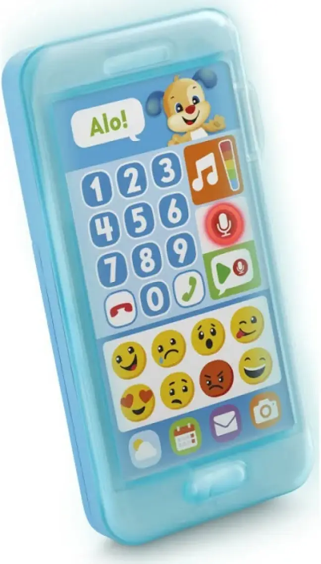 Fisher-Price Eğlen & Öğren İnteraktif Akıllı Telefon (Türkçe); Emojili; Sesli Mesaj Kaydeder; Hava Durumunu Sunar FPR25