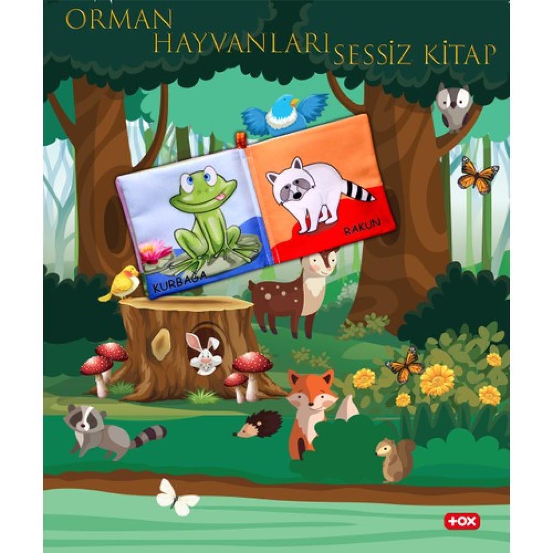 Tox Orman Hayvanları Kumaş Sessiz Kitap - Bez Kitap