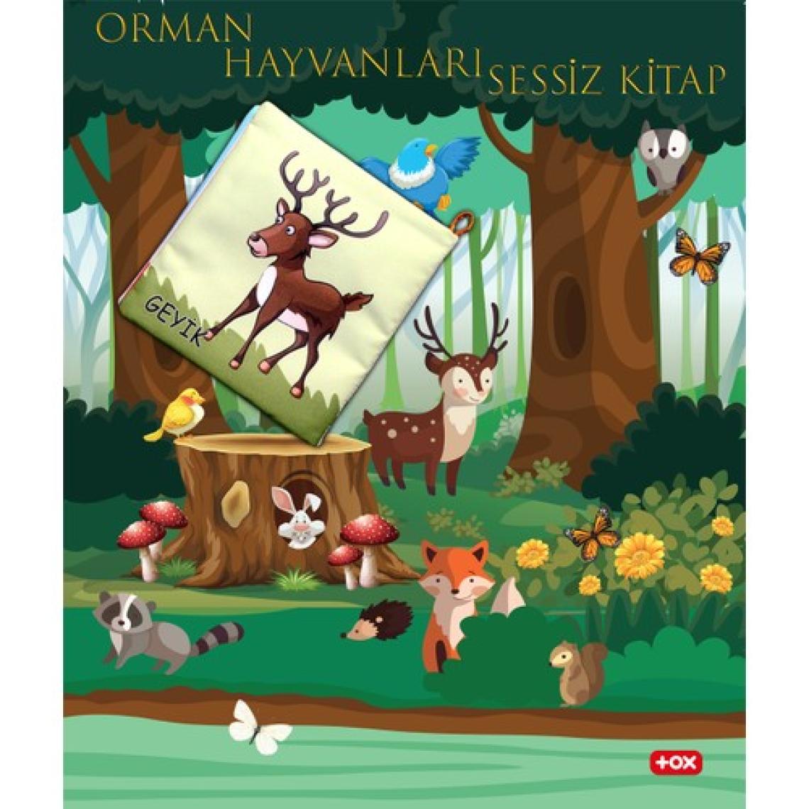 Tox Orman Hayvanları Kumaş Sessiz Kitap - Bez Kitap