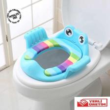 Frog/kurbağa - Bebek / Çocuk Klozet Kapağı Adaptörü - Mavi