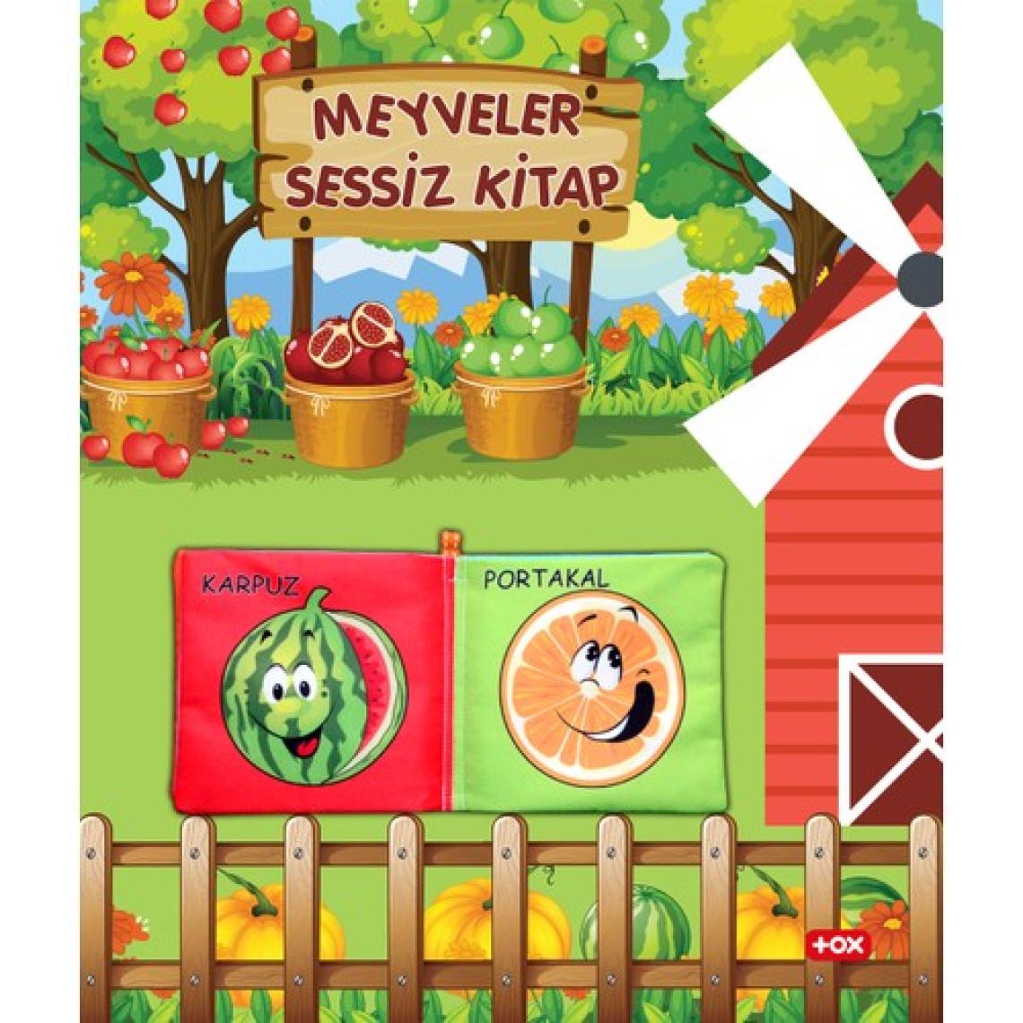 Tox Meyveler Kumaş Sessiz Kitap - Bez Kitap