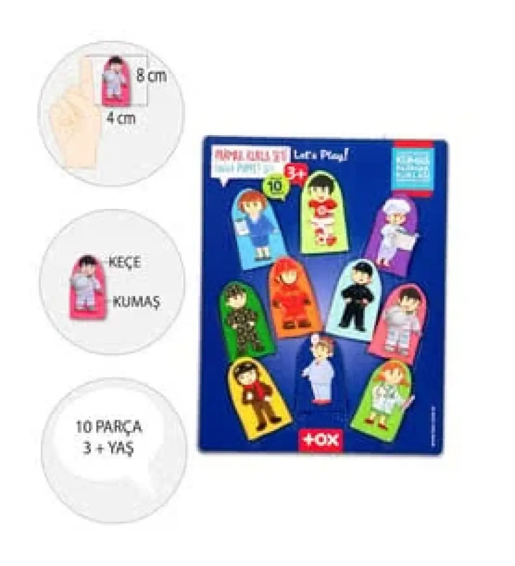 Tox Meslekler 10 Parça Parmak Kukla T761