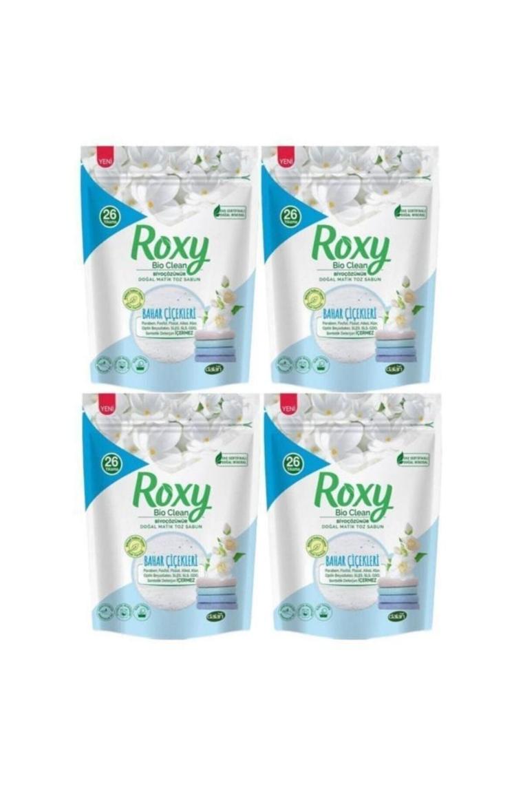 Roxy Bio Clean Matik Toz Sabun Bahar Çiçekleri 1600 gr X 4 Adet